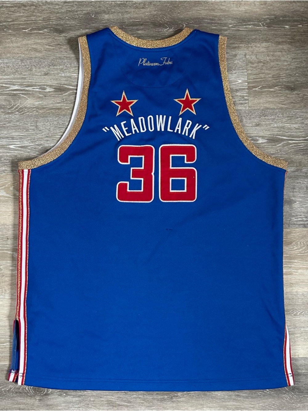 Vintage Harlem Globetrotters Jersey Lemon #36 Platinum Fubu Throwback Men’s XL - Picture 8 of 10